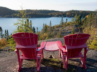 Red Chairs Pukaskwa National Park